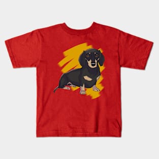 Chromatic dachshund Kids T-Shirt